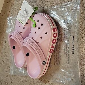 Pink Crocs